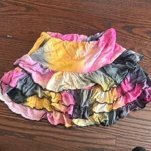 Colorful Ruffled Kids Skirt